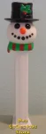 (image for) 2012 Christmas Pez Snowman with Black Hat Striped Scarf Loose