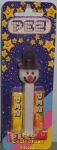 Snowman pez on Starry and Striped Card