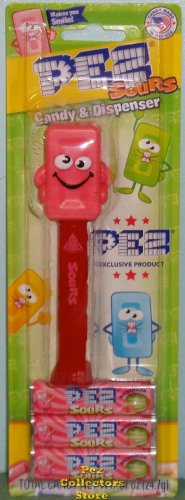 (image for) Exclusive Ltd. Ed. Sours Watermelon Pez Candy Brick Mascot MOC