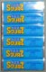 (image for) 1 package 6 rolls Sourz Blue Raspberry Flavor Pez Candy Refills