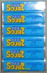 1 package 6 rolls Sourz Blue Raspberry Flavor Pez Candy Refills