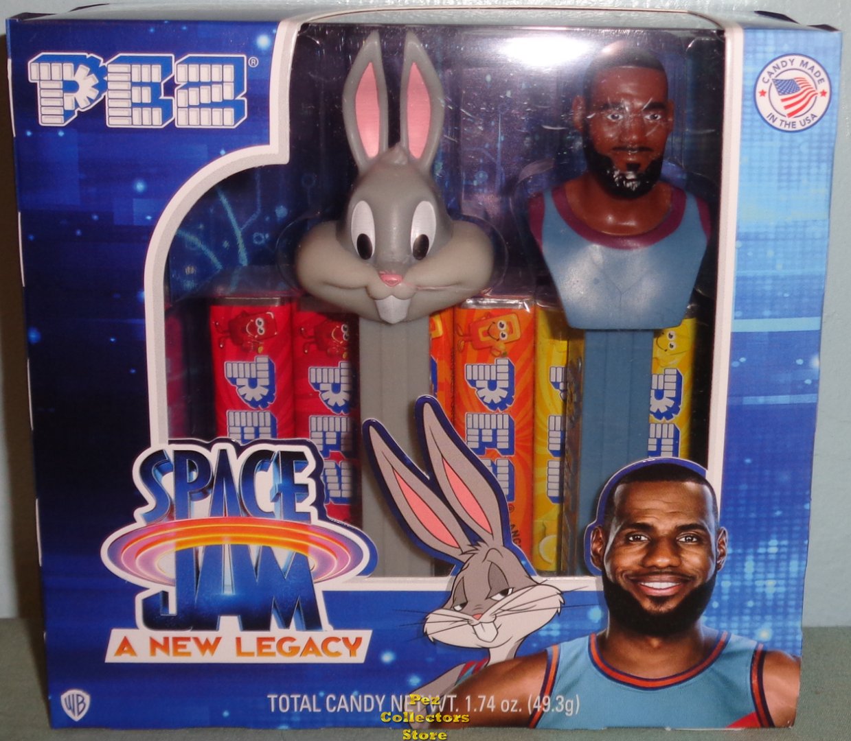 (image for) Space Jam Pez Twin Pack - Bugs Bunny and LeBron James - Click Image to Close