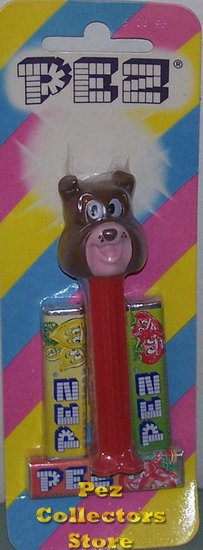 (image for) Spike Pez Decal Eyes 4.9 Thick Feet Mint on Striped Halo Card