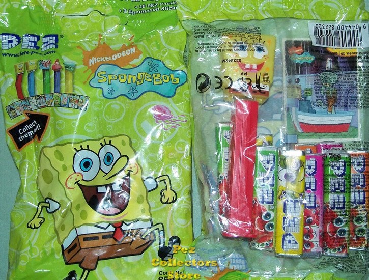 (image for) SpongeBob Pez on Red Stem Loose - Click Image to Close