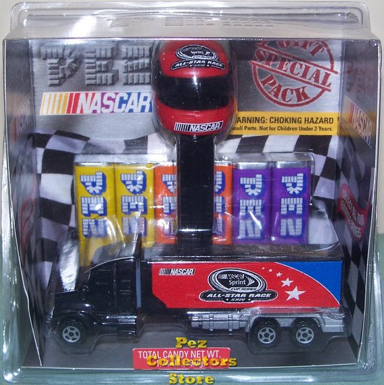 (image for) Sprint All Star Nascar Helmet and Hauler Pez Gift Set - Click Image to Close