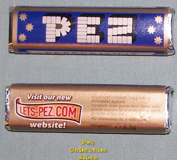 (image for) 2 Old 2 Piece Peppermint LETS-PEZ Website Pez Candy Packs