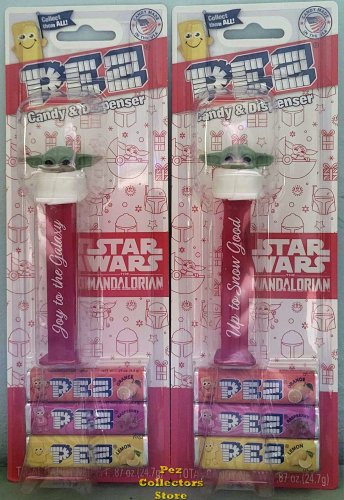 (image for) Exclusive 2023 Christmas Baby Yoda Snow Joy Galaxy Greetings Pair