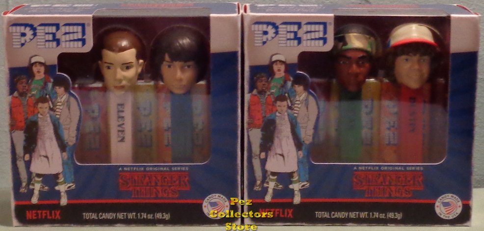 (image for) Netflix Stranger Things Pez Twin Packs Mike/Eleven, Lucas/Dustin