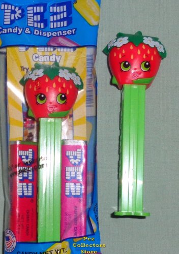 (image for) Strawberry Kiss Shopkins Pez MIB