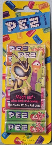 (image for) Super Bee Chance to Win Insert PEZ Asst. Fruit on Shrink Wrap Card