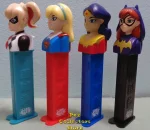European Super Hero Girls Pez Set with Play Code Stems
