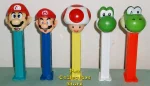 Super Mario, Yoshi and Kinopio Loose Pez set from Europe