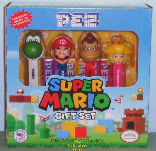 (image for) Nintendo Super Mario Pez Gift Set with Printed Stems