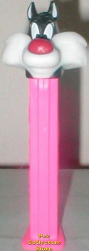 (image for) Sylvester Pez on Hot Pink stem 1995 Euro Release Loose
