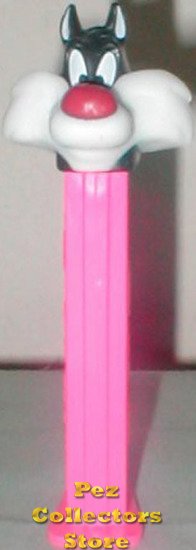 (image for) Sylvester Pez on Hot Pink stem 1995 Euro Release Loose