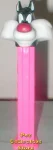 (image for) Sylvester Pez on Hot Pink stem 1995 Euro Release Loose