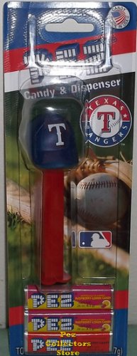 (image for) Texas Rangers MLB Baseball Cap Pez MOC