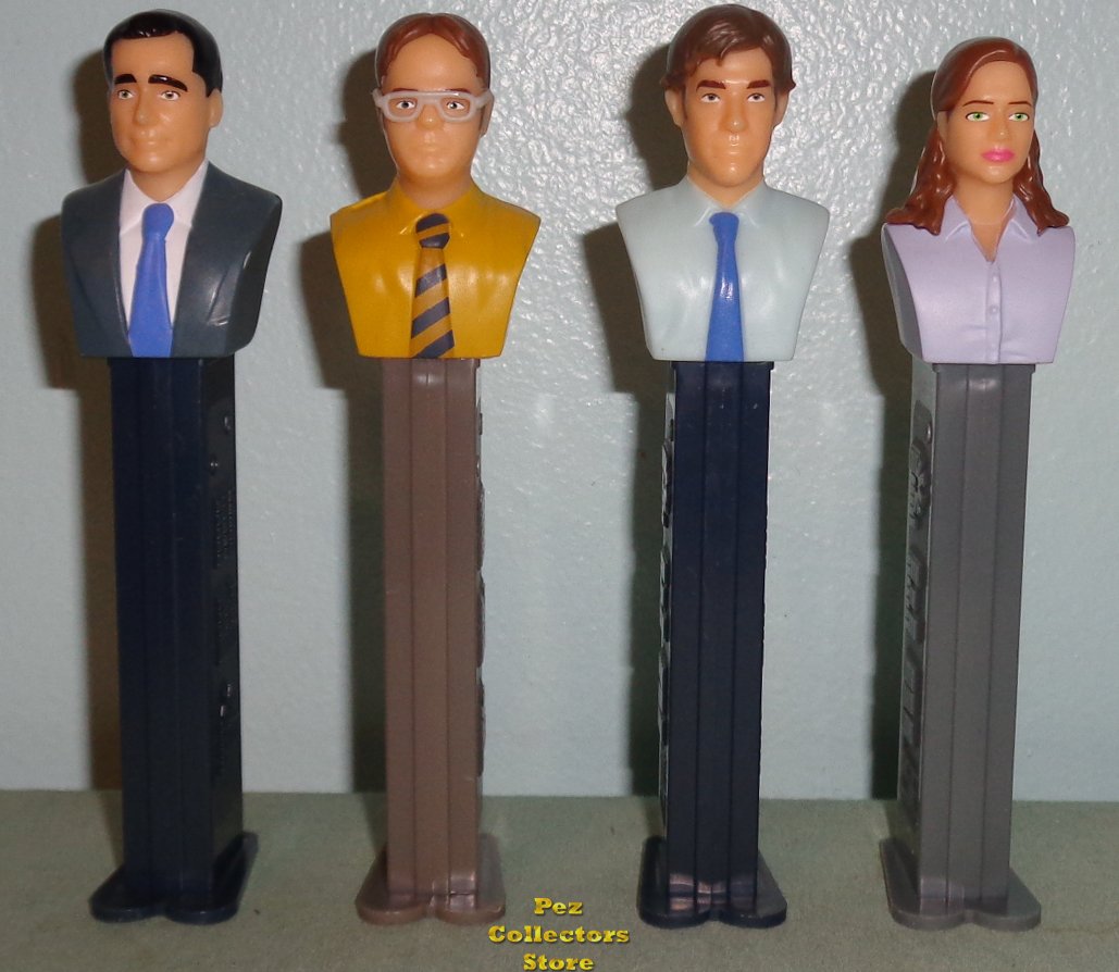 (image for) The Office Michael, Dwight, Jim and Pam Pez Loose - Click Image to Close