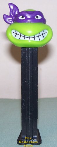 (image for) TMNT Angry Donatello Purple mask on Black Stem Pez