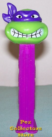 (image for) TMNT Angry Donatello Purple mask on Purple Stem Pez - Click Image to Close