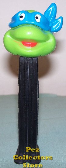 (image for) TMNT Happy Leonardo Blue mask on Black Stem Pez