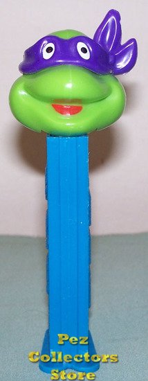 (image for) TMNT Happy Donatello Purple mask on Blue Stem Pez