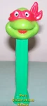 TMNT Happy Raphael Red mask on Green Stem Pez (image for) TMNT Happy Raphael Red mask on Green Stem Pez