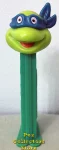 (image for) TMNT Happy Leonardo Teal mask on Green Stem Pez