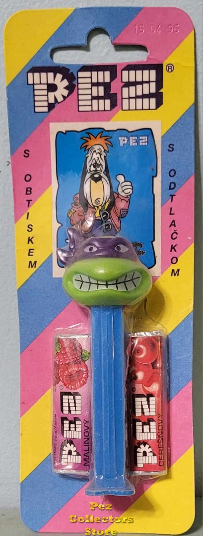 (image for) Angry Purple Donatello TMNT Striped Card Droopy Sticker