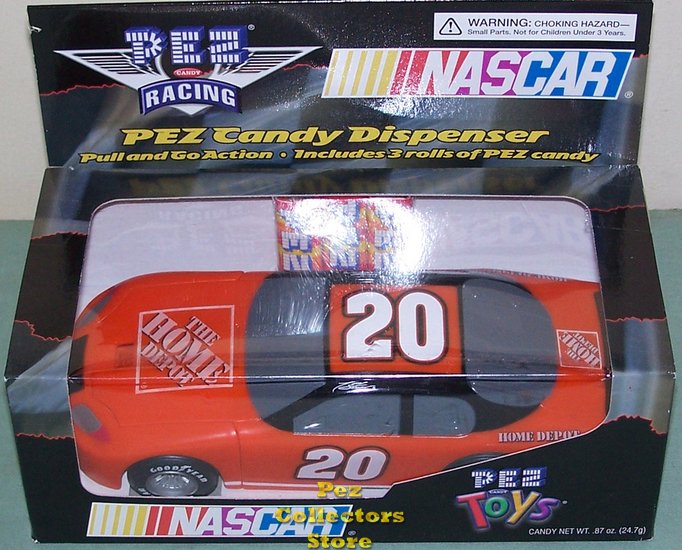 (image for) Tony Stewart Home Depot Pull n Go Action Nascar Racing Car Pez - Click Image to Close