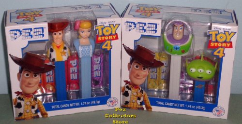 (image for) Toy Story 4 Twin Pack Pair Woody - Peep, Buzz - mini Alien Pez