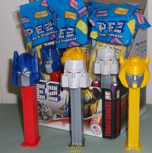 (image for) Transformers Optimus, Bumblebee and Megatron Pez Set MIB