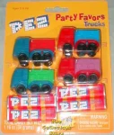 Pez Party Favor Mini Trucks Mint on card
