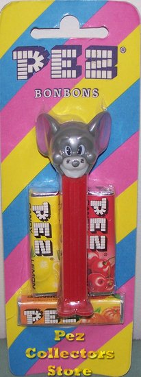 (image for) Tuffy A Pez Multipiece Face on Red Stem Mint Euro Striped Card - Click Image to Close
