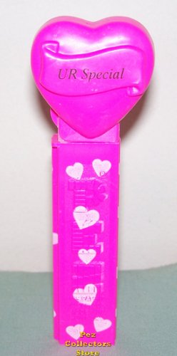 (image for) 2005 UR Special Heart Pez Neon Pink printed stem Loose