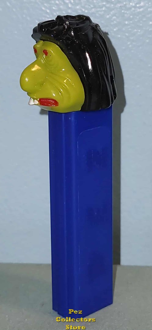 Mr Ugly Yellow Lime Green Face Pez on Blue 3.8 NF USA Stem
