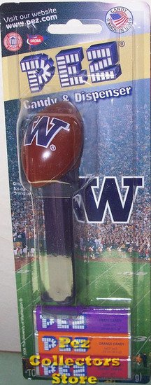 (image for) U. of Washington Huskies NCAA Football Pez MOC - Click Image to Close