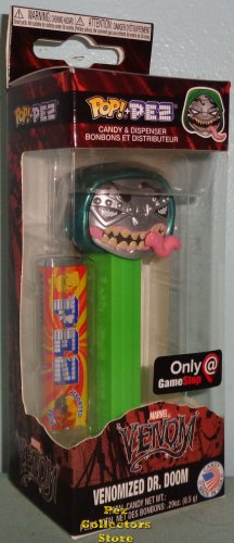 (image for) Venomized Dr. Doom Green Stem - Game Stop Ltd. Edition POP!+PEZ