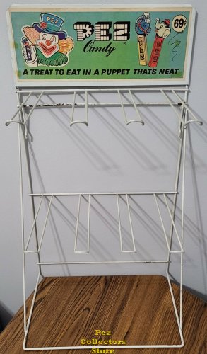 (image for) Vintage Carded Pez Counter or Hanging Display Rack