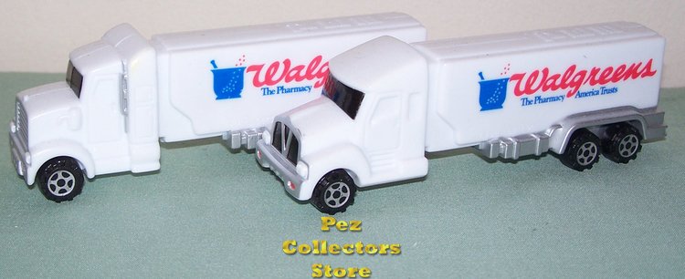 (image for) Set of 2 Limited Edition Walgreens Pez Trucks Loose - Click Image to Close