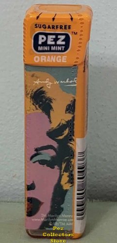 (image for) European Andy Warhol Marilyn Monroe Orange Pez Mini Mints