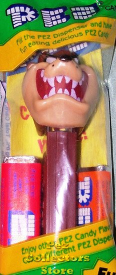 (image for) Taz Pointed Hairs Warner Bros Looney Tunes Pez MIB