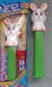 (image for) 2021 White Full Body Easter Bunny Pez on Green Stem MIB
