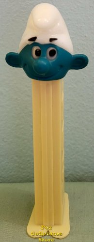 (image for) Series 1 Smurf Pez Big Eyes White 3.9 TF No Country Stem
