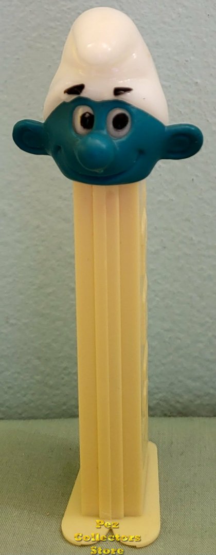 (image for) Series 1 Smurf Pez Big Eyes White 3.9 TF No Country Stem