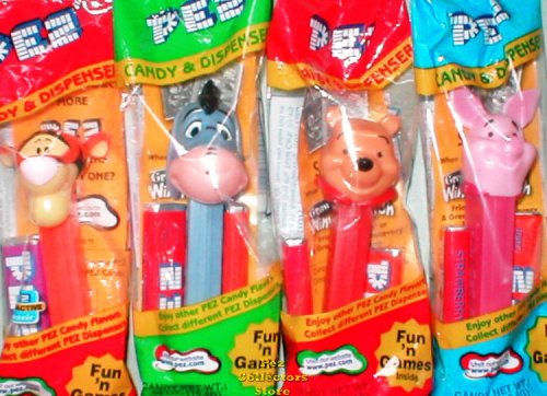 (image for) Winnie the Pooh Pez Set of 4 MIP!