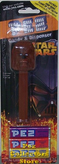 (image for) Wookie or Chewy Ltd Ed Pez Mint on Card - Click Image to Close