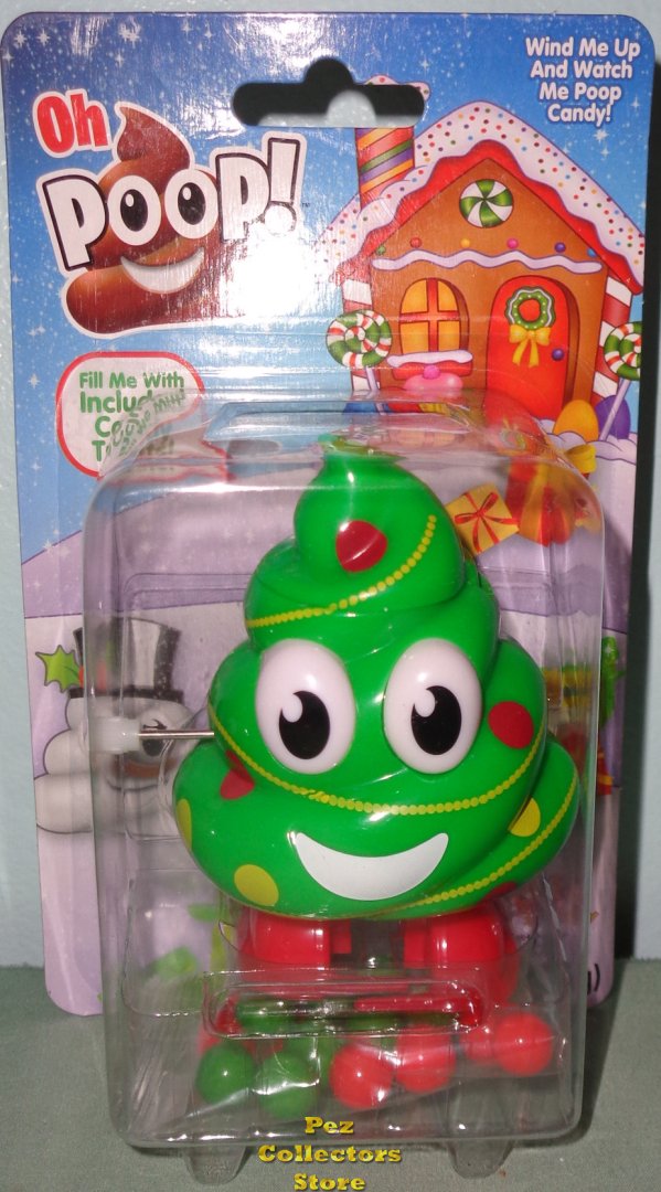 (image for) Oh Poop! Christmas Tree Poop Emoji Wind-up Walking Pooper