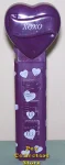 (image for) 2005 XOXO Heart Pez Purple printed stem Loose