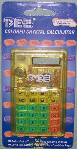 (image for) Yellow Crystal PEZ Calculator